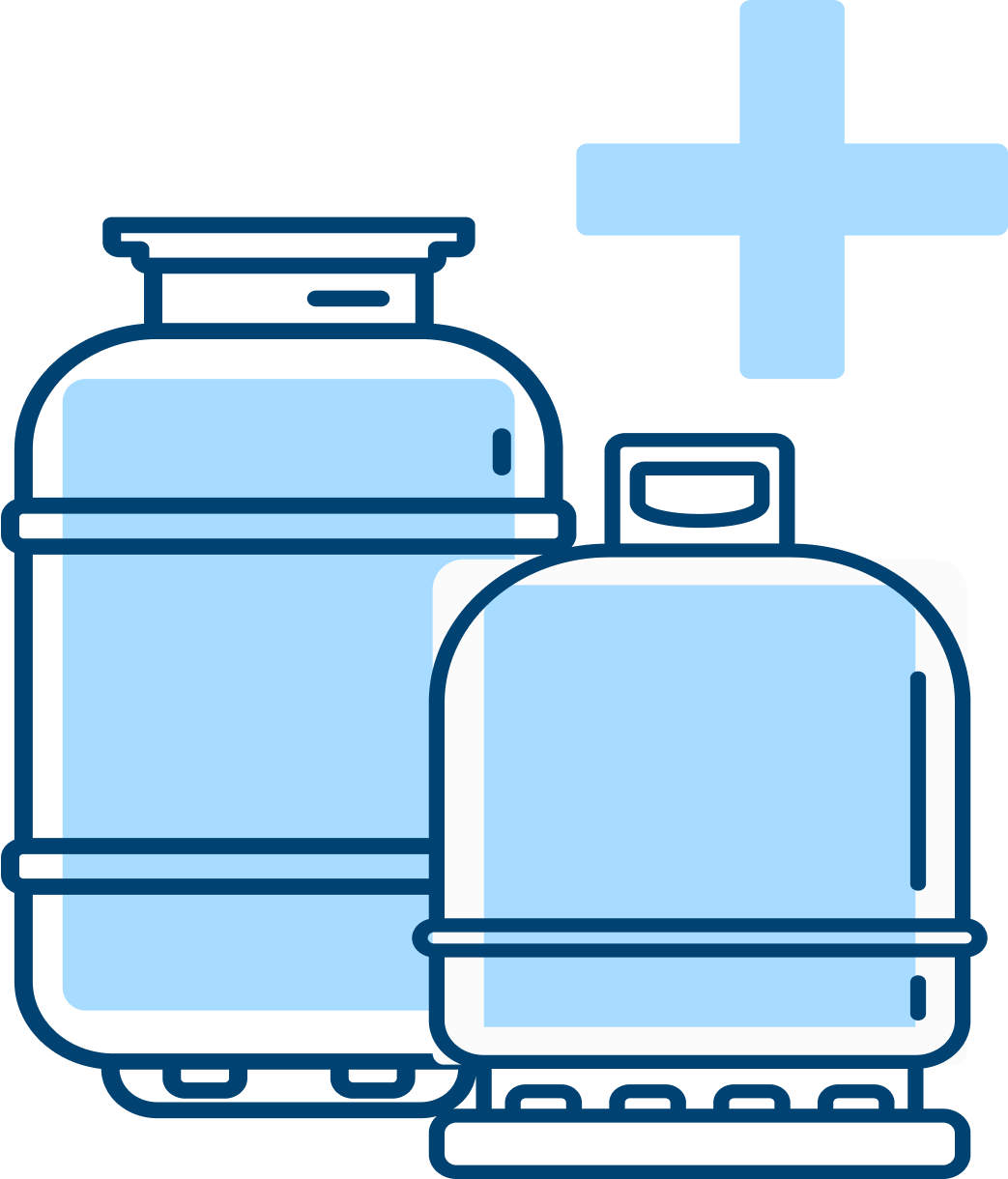 New filled propane tank available to purchase from Lit Propane
